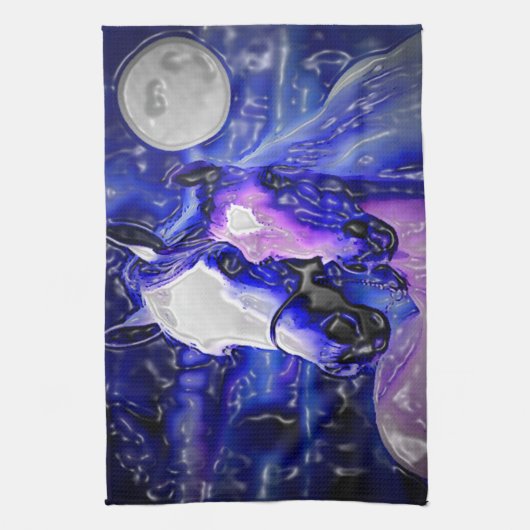 Paarden in liefde theedoek (Verticaal)