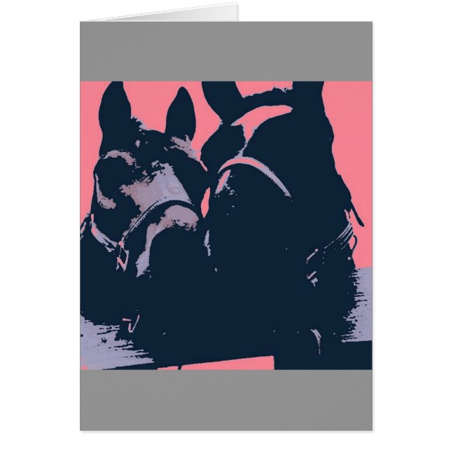 Paarden in Love Pop Art (Voorkant)