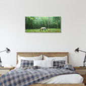 Paarden in Meadow Canvas Afdruk (Insitu (Slaapkamer))