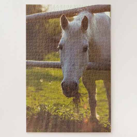 Paarden in pasta legpuzzel (Verticaal)