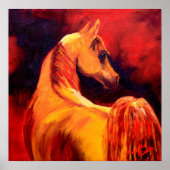 Paarden in profiel poster (Voorkant)