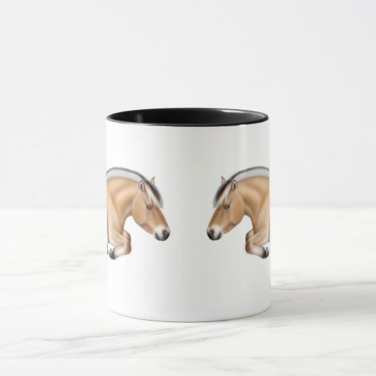 Paarden in rusttoestand mok (Midden)