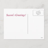 Paarden in SneeuwkerstBriefkaart Feestdagenkaart (Achterkant)