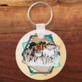 Paarden in sneeuwSleutelhanger Sleutelhanger (Voorkant)