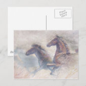 Paarden in Stampede Briefkaart (Voorkant / Achterkant)