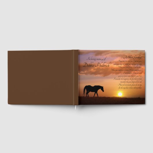 Paarden in Sunrise Memorial Celebration of Life Gastenboek (Volledig)