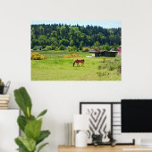 Paarden in Valley Print (Thuiskantoor)