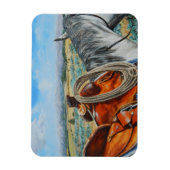 Paarden in verdriet door Crazy Woman Mountains Mon Magneet (Verticaal)