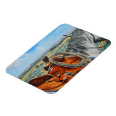 Paarden in verdriet door Crazy Woman Mountains Mon Magneet (Linkerzijde)