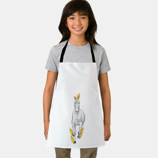 Paarden in vlam schort (Insitu)