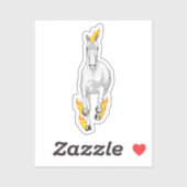 Paarden in vlam sticker (Vel)