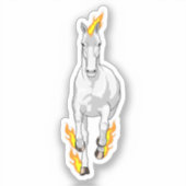 Paarden in vlam sticker (Voorkant)