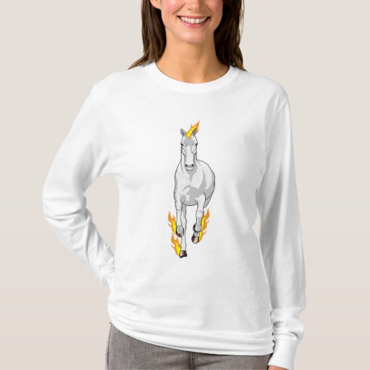 Paarden in vlam t-shirt (Voorkant)