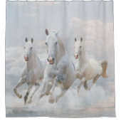 Paarden in wolken douchegordijn (Voorkant)