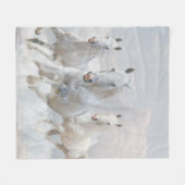 Paarden in wolken fleece deken (Voorkant (Horizontaal))