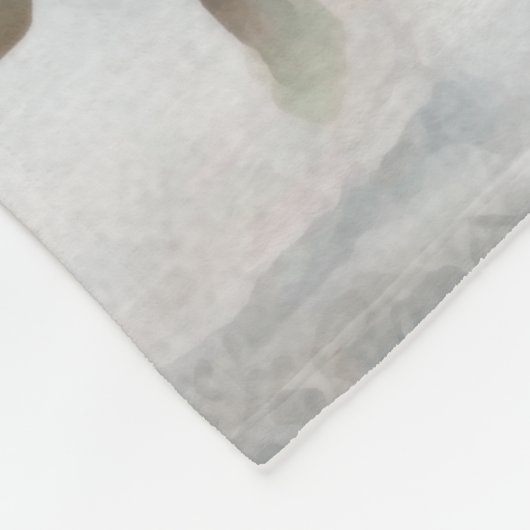 Paarden in wolken fleece deken (Hoek)