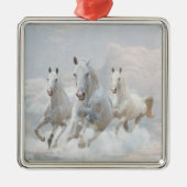 Paarden in wolken metalen ornament (Voorkant)