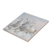 Paarden in wolken tegeltje (Zijkant)