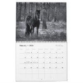 Paarden in zwart-wit - 2021 Equine Calendar Kalender (Feb 2026)