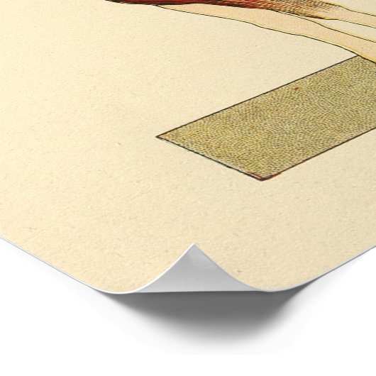 Paarden Interne anatomie Afdrukken  1917 Poster (Hoek)