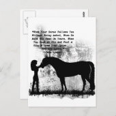 Paarden - je bent dol op je briefkaart (Voorkant / Achterkant)