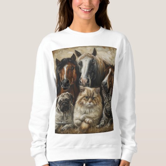 Paarden, Katten en Honden  Trui (Voorkant)