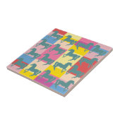 Paarden Keramische tegel Tegeltje (Zijkant)