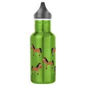 Paarden Kinder waterfles met naam (Links)