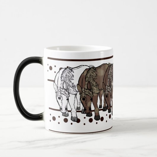 Paarden Kleur Morph Mok (Links)