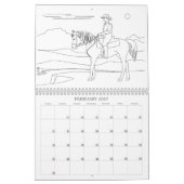 Paarden Kleurboek Kalender 2024 (Feb 2027)