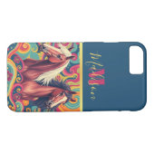 Paarden kleurrijke sierlijke iPhone / iPad-auto's Case-Mate iPhone Case (Achterkant (Horizontaal))