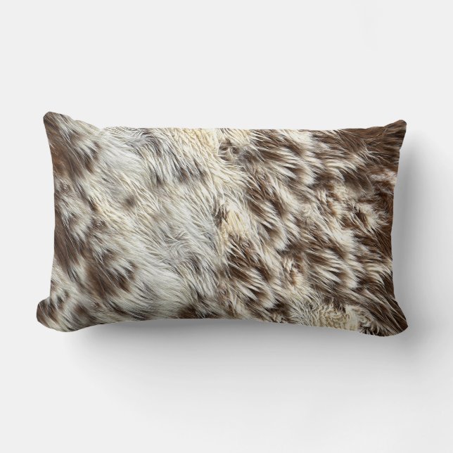 Paarden/Koeienhuiden met spuitpootaardappelen/Afbe Kussen (Voorkant)