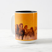 Paarden - koffie-, theemok, kop (Voorkant links)