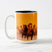 Paarden - koffie-, theemok, kop (Links)