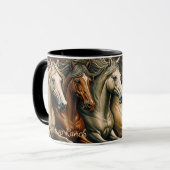 Paarden koffiemok mok (Voorkant links)
