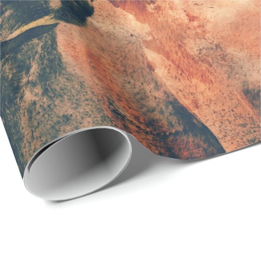 Paarden Kunstmatige Waterverf schilderen decoratie Cadeaupapier (Rol Hoek)