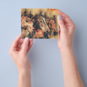 Paarden Kunstmatige Waterverf schilderen decoratie Flyer (Hand)