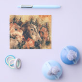 Paarden Kunstmatige Waterverf schilderen decoratie Flyer (Enkel)
