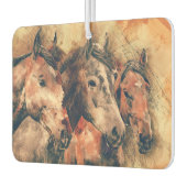 Paarden Kunstmatige Waterverf schilderen decoratie Luchtverfrisser (Links)