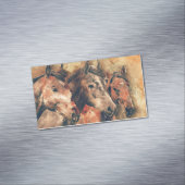 Paarden Kunstmatige Waterverf schilderen decoratie Magnetisch Visitekaartje (Voorbeeld)