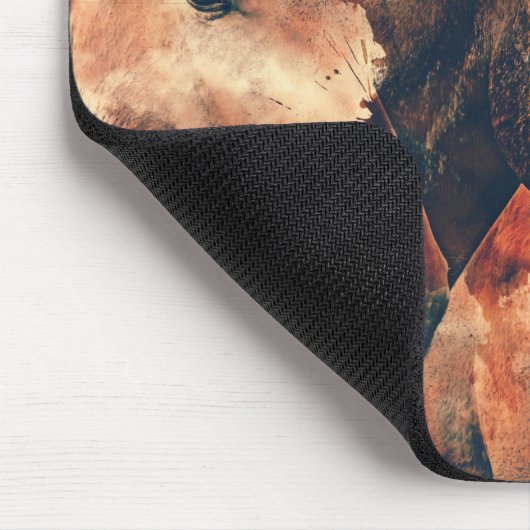 Paarden Kunstmatige Waterverf schilderen decoratie Muismat (Hoek)