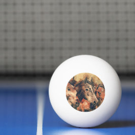 Paarden Kunstmatige Waterverf schilderen decoratie Pingpongbal
