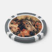 Paarden Kunstmatige Waterverf schilderen decoratie Poker Chips (Enkel)