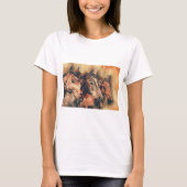 Paarden Kunstmatige Waterverf schilderen decoratie T-shirt (Voorkant)