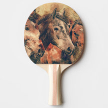 Paarden Kunstmatige Waterverf schilderen decoratie