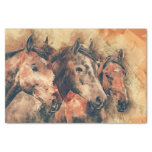 Paarden Kunstmatige Waterverf schilderen decoratie Tissuepapier