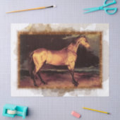 Paarden  kunstschilderen tissuepapier (Craft)