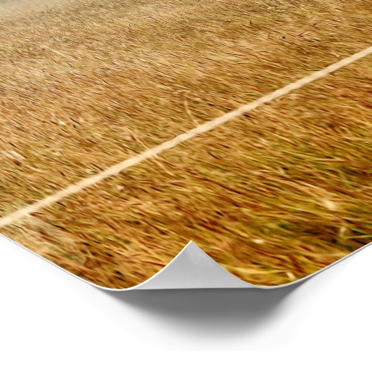 Paarden Land Boerderij Rustic Brown ontkoppeling Poster (Hoek)