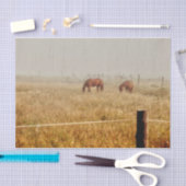 Paarden Land Rustic-ontkoppeling Tissuepapier (Craft)