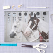 Paarden Land Rustisch White Brown Western Tissuepapier (Craft)